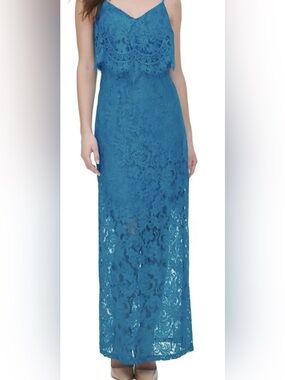 Guess Teal Blue Lace dress